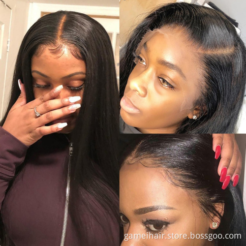 GMwig Lace Front Human Hair Lace Wigs.Brazilian Virgin Human Hair Wig.Cheap Straight Human Hair Lace Front Wig Wholesale Price